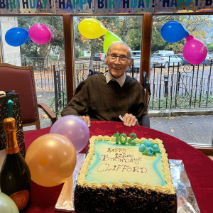 Clifford turns 102 at Currergate Nursing Home